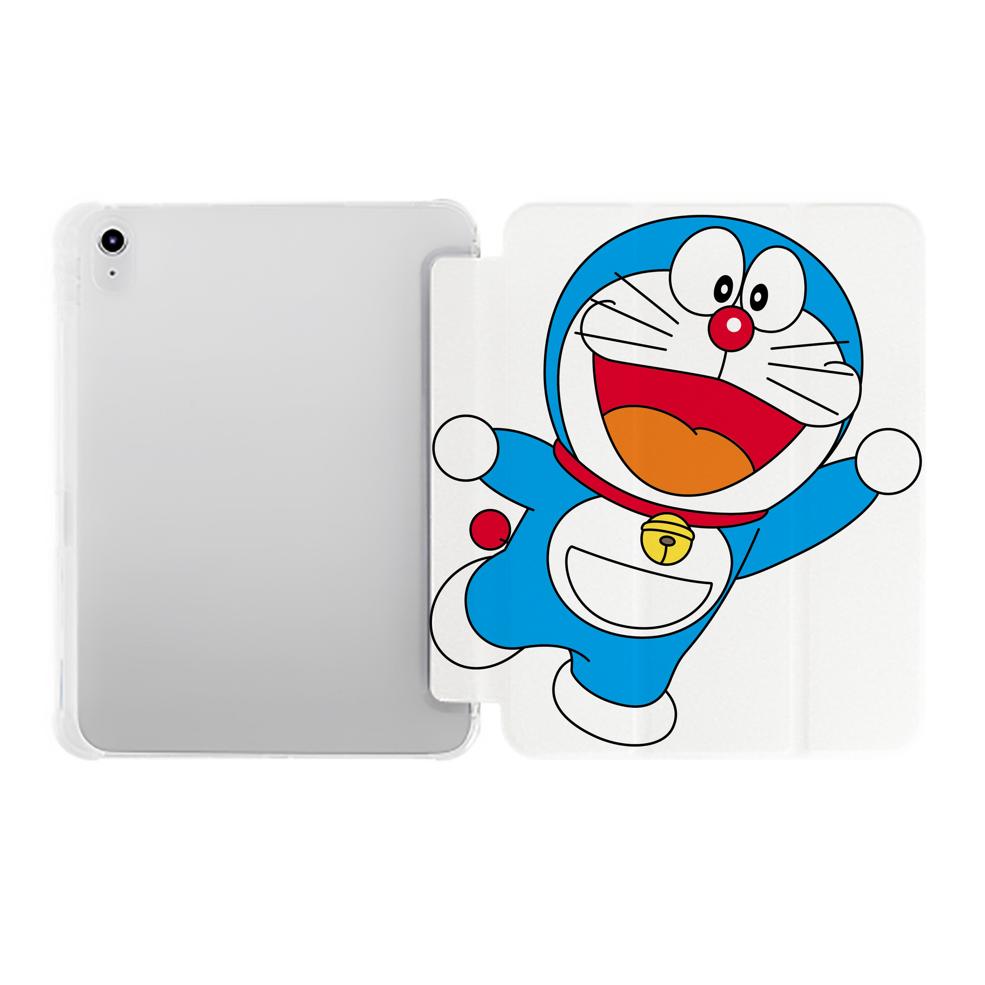（画像用） ドラえもん Doraemon IPad ケース ペン収納付き 三つ折りスタンド PUレザー×シリコン 対応機種9.5/10.5/10.9インチ